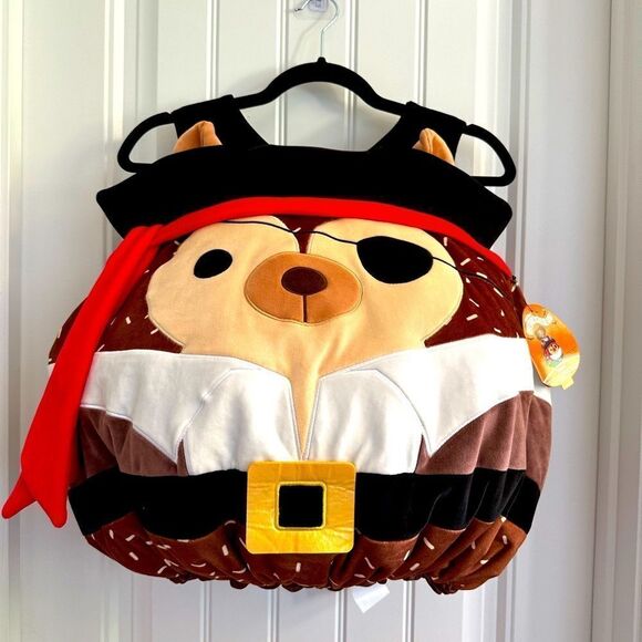 NWT Squishmallows Halloween Hans Pirate Hedgehog Costume Jazwares Plush Costume